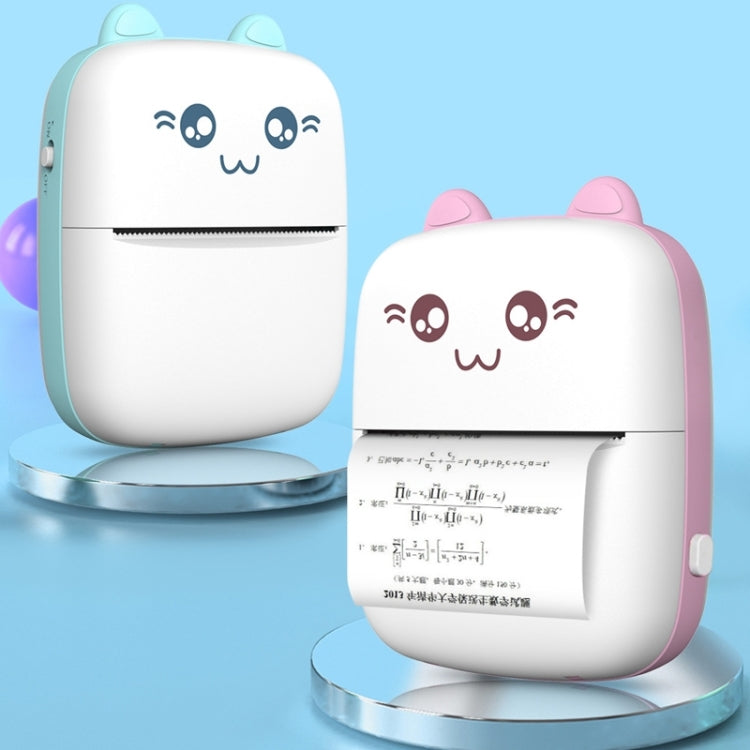 C9 Mini Bluetooth Wireless Thermal Printer With 5 Papers(Blue) by bashfashion