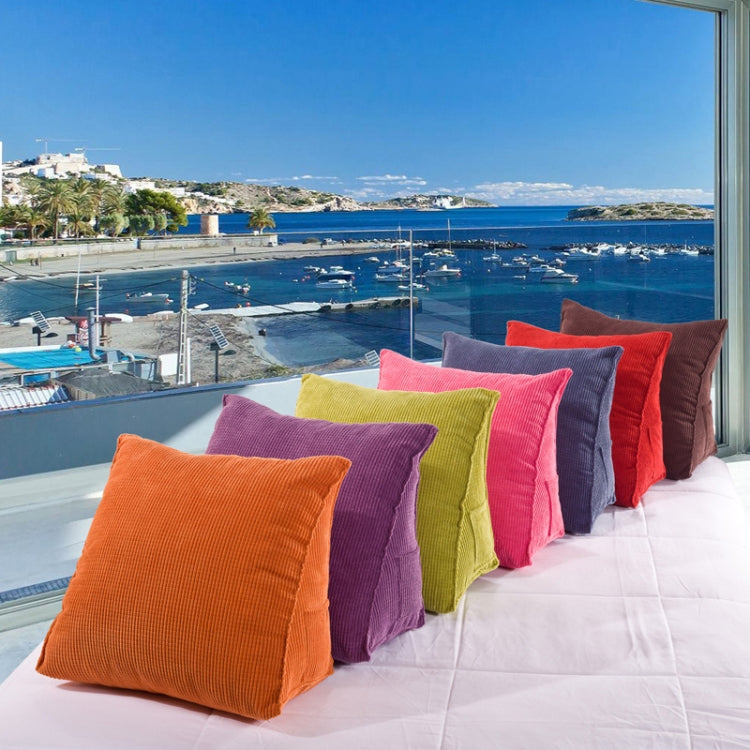 Three-dimensional Triangular Wedge Tatami Cushion Bed Backrest Waist Support Pillow with Interior Pillow, Size: 40cm x 36cm (Coffee) by bashfashion