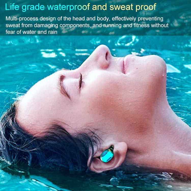 A22 English Version Pull-out Digital Display Bluetooth Earphone with Magnetic Charging Box, Support Touch Light & Power Bank (Pink) by bashfashion