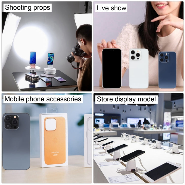 For iPhone 15 Pro Max Black Screen Non-Working Fake Dummy Display Model (Natural Titanium) by bashfashion