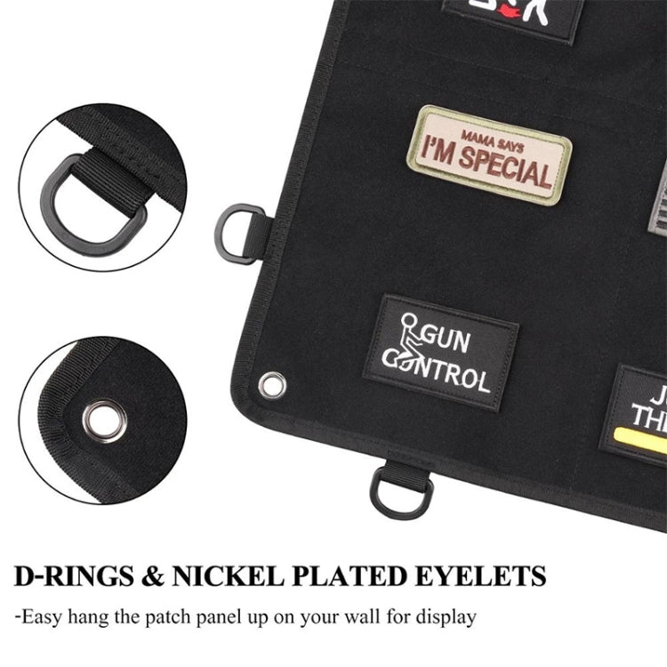 KOSIBATE CL-126 Hook and Loop Fastener Badge Storage Board with Hook(Khaki) by bashfashion