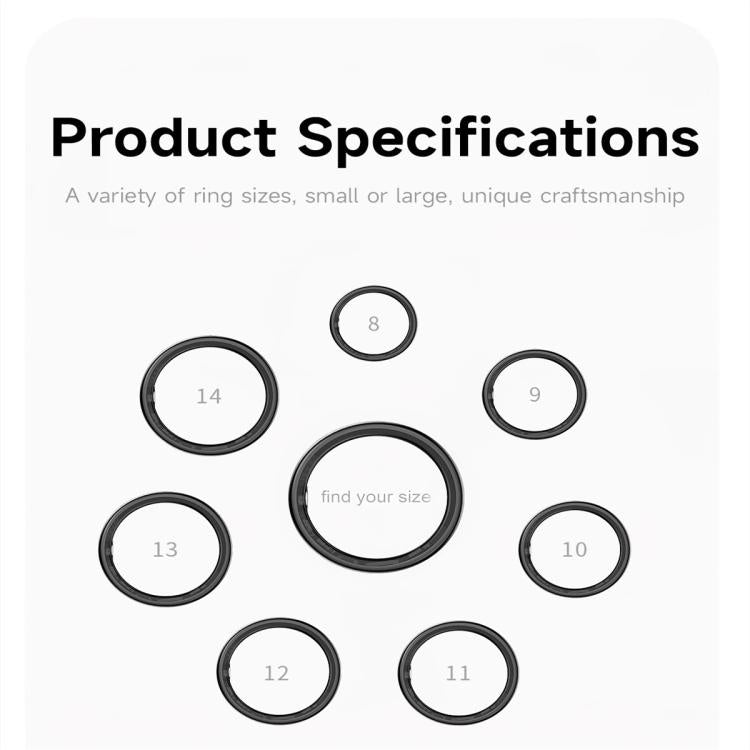 SY01 SIZE 11 Smart Ring, Support Heart Rate / Blood Oxygen / Sleep Monitoring / Multiple Sport Modes(Black) by bashfashion