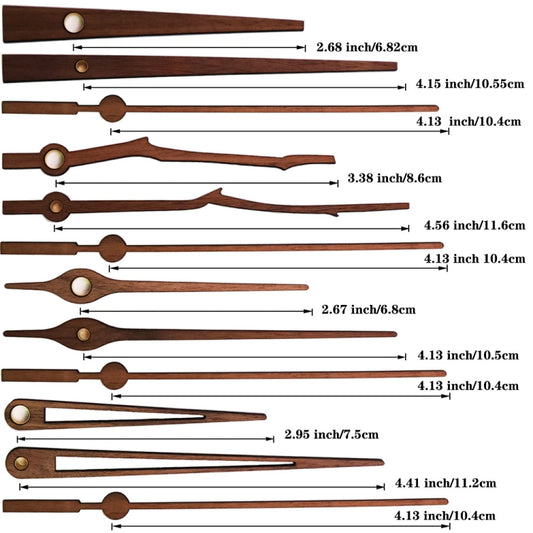 Quartz Clock Dial Repair Kit DIY Wall Clock Parts,Spec: Movement+S03 Wooden Needle by bashfashion