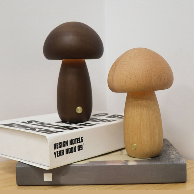 Mushroom Shape Night Light Touch Control Dimmable Bedside Atmosphere Lamp, Style: C Type Beech by bashfashion