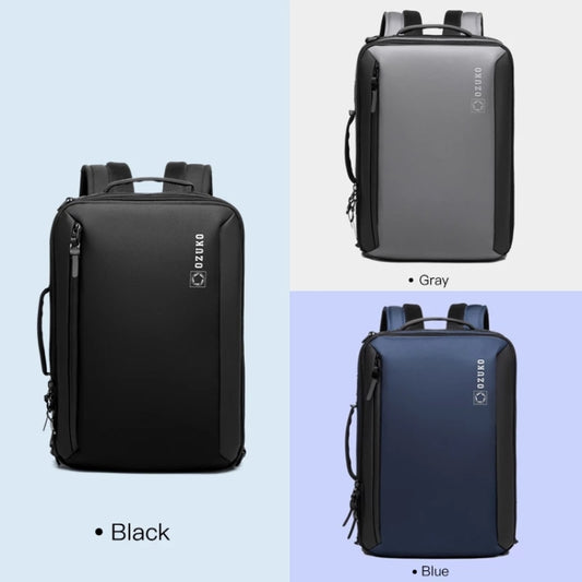 Ozuko Business Laptop USB Backpack Men Schoolbag(Dark Gray) by ozuko