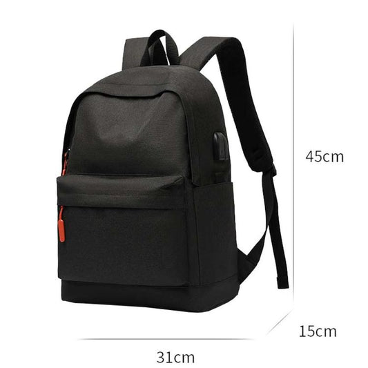 SKV B20537 Lightweight Traveling Double Shoulder Bag Large Capacity Laptop Backpack(Black) by SKV