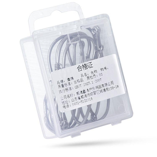10pcs /Box Crooked Mouth Barbed Sea Fishing Hook Lure Fishing Hanging Shrimp Hook(4/0) by bashfashion