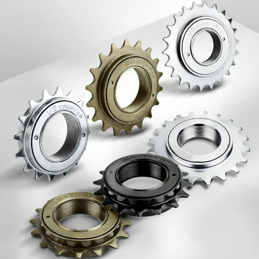 VG SPORTS Stroller Scooter Bicycle Single Speed Flywheel, Style: 24T Brown by bashfashion