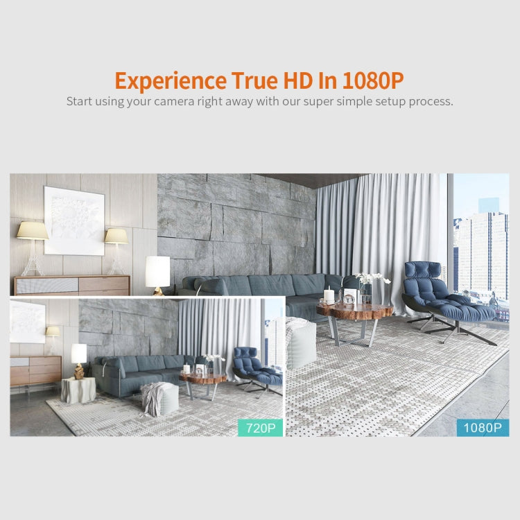 SriHome SH025 2.0 Million Pixels 1080P HD AI Auto-tracking IP Camera, Support Two Way Audio / Motion Tracking / Humanoid Detection / Night Vision / TF Card, EU Plug by SriHome