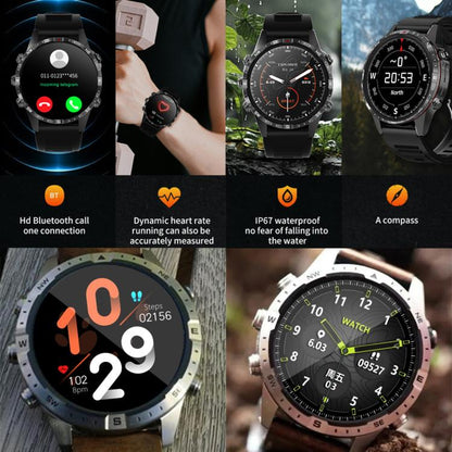 HAMTOD 1.6 inch Waterproof Smart Watch, Support Bluetooth Call / Heart Rate / Blood Oxygen Monitoring / NFC (Black) by HAMTOD