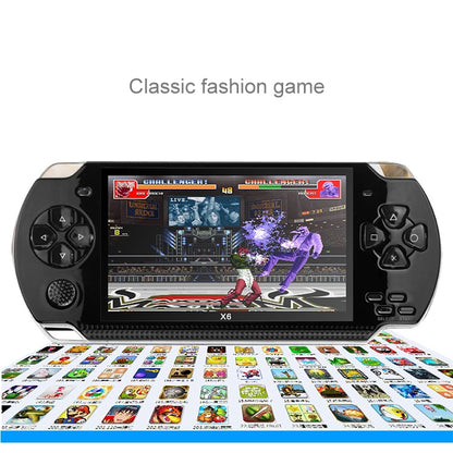 X6 4.3 inch Screen Retro Portable Game Console with 3MP Camera, Built-in 10000 Games, Supports E-book / Recording / Music Playing / Video Playing(Black) by bashfashion