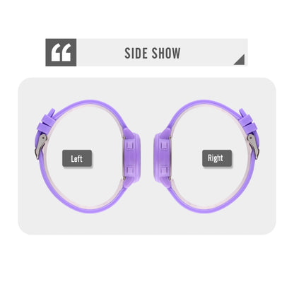 SKMEI 1721 Triplicate Round Dial LED Digital Display Luminous Silicone Strap Electronic Watch(Black) by SKMEI