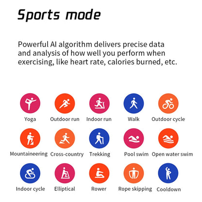 MX7 1.69 inch IPS Touch Screen IP68 Waterproof Smart Watch, Support Sleep Monitoring / Heart Rate Monitoring / Bluetooth Call / Body Temperature Monitoring(Blue) by bashfashion