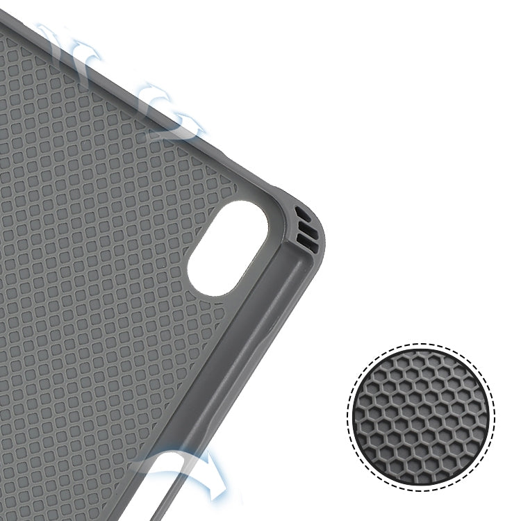 For iPad mini 6 / mini 2024 Mutural YASHI Series Cloth Pattern Texture Horizontal Flip Tablet Case(Green) by Mutural