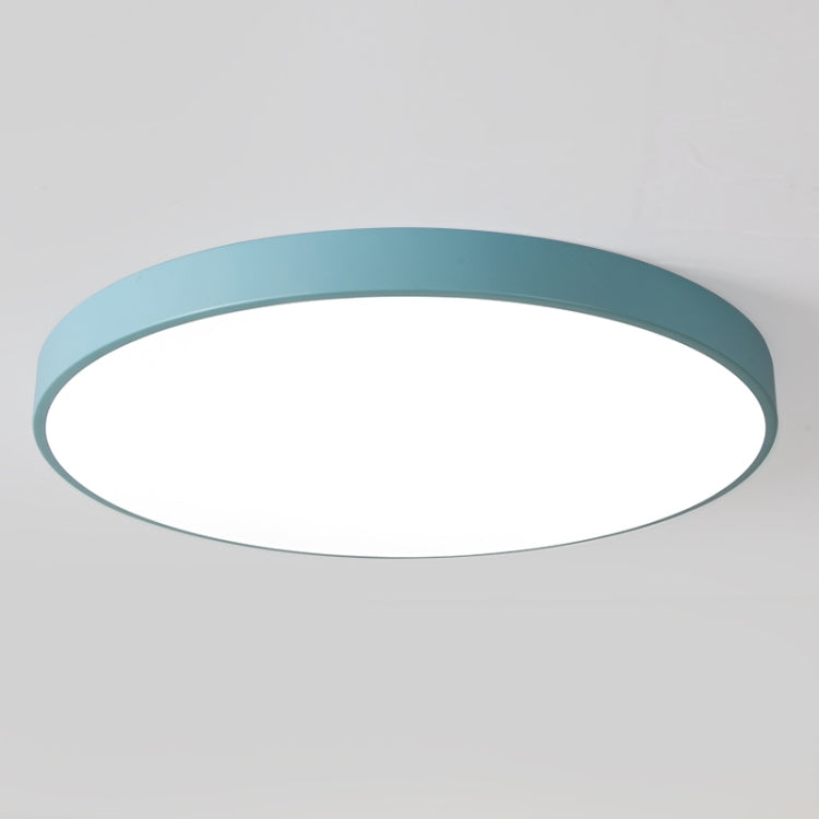 Macaron LED Round Ceiling Lamp, Stepless Dimming, Size:60cm(Blue) by bashfashion