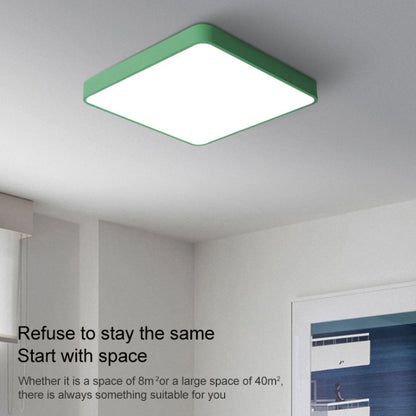 Macaron LED Square Ceiling Lamp, Stepless Dimming, Size:60cm(Yellow) by bashfashion