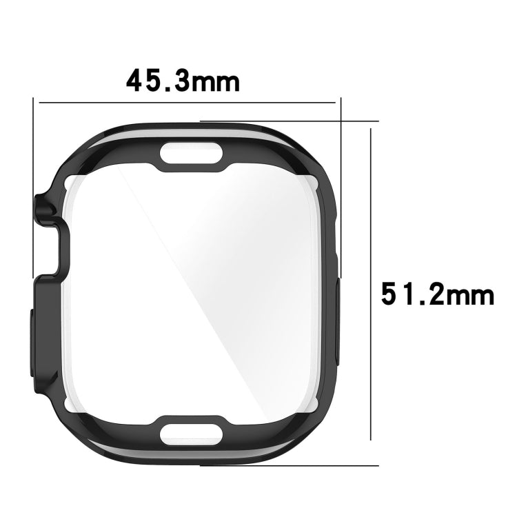 TPU All-inclusive Electroplating Protective Case For Apple Watch Ultra 1 / 2 / 3 49mm(Black) by bashfashion