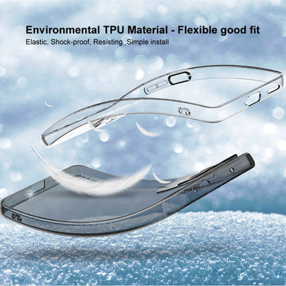 For Google Pixel 7 Pro IMAK UX-5 Series Transparent Shockproof TPU Protective Phone Case(Transparent Black) by imak