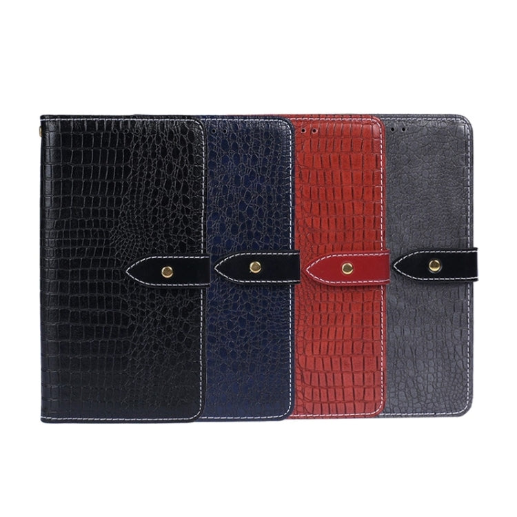 For Sharp Rouvo V idewei Crocodile Texture Leather Phone Case(Dark Blue) by idewei