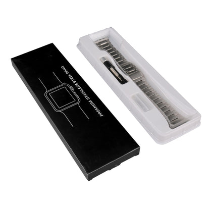 Double Rows Metal Watch Band For Apple Watch 7 41mm(Titanium) by bashfashion