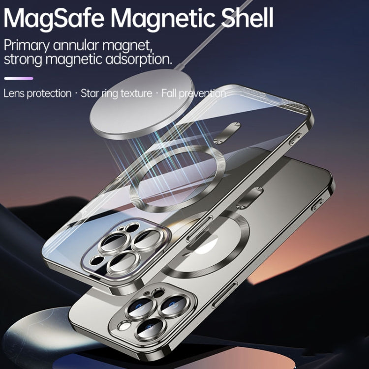 For iPhone 15 Plus SULADA MagSafe Plating TPU Shockproof Phone Soft Case(Silver) by SULADA