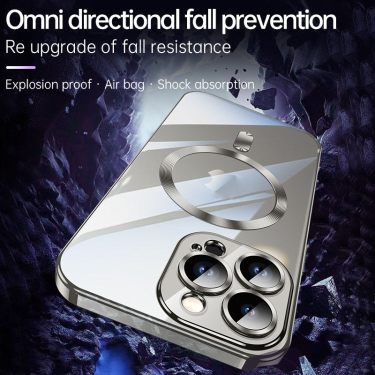 For iPhone 15 Plus SULADA MagSafe Plating TPU Shockproof Phone Soft Case(Dark Purple) by SULADA