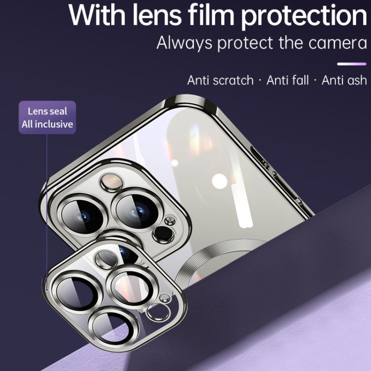 For iPhone 15 Plus SULADA MagSafe Plating TPU Shockproof Phone Soft Case(Sierra Blue) by SULADA