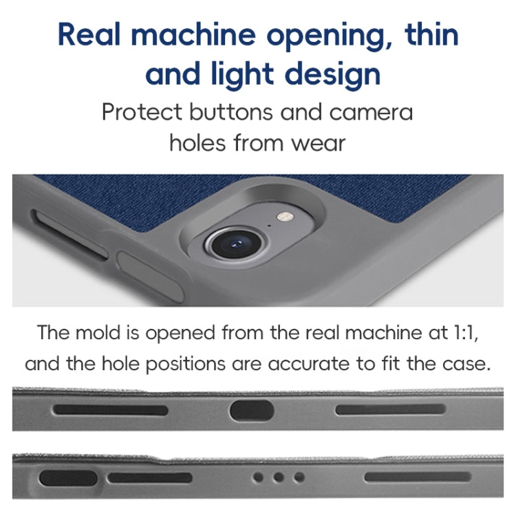 For iPad Pro 12.9 2022/2021/2020 ZGA Tri-Fold Voltage Smart Leather Tablet Case(Red) by ZGA