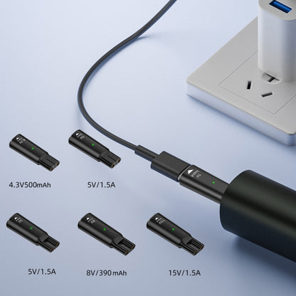 Shaver / Clipper Charging Adapter for Philips, Interface:Type-C to 15V Oval(Grey) by bashfashion