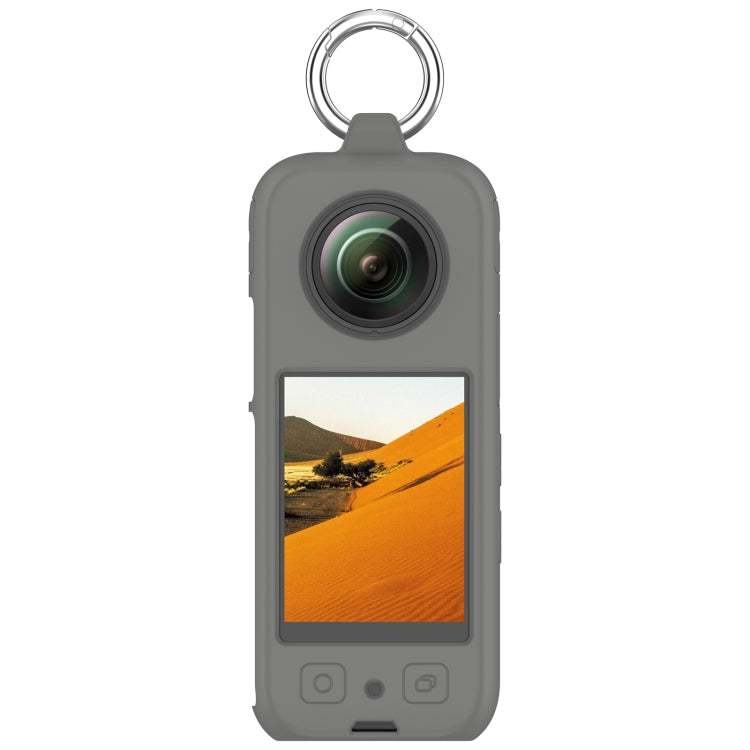 For Insta360 X3 Portable Silicone Protective Case(Dark Grey) by bashfashion