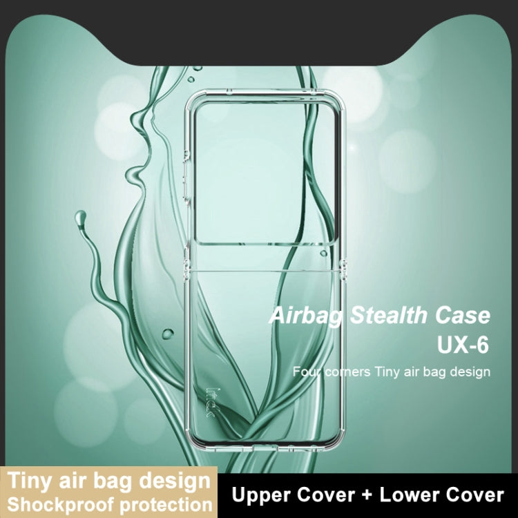 For Motorola Razr 50 imak UX-6 series All-inclusive Shockproof Airbag TPU Invisible Phone Case(Transparent) by imak