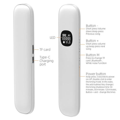 BLD07 Bone Conduction Bluetooth 5.4 Sleep Speaker(Pink) by bashfashion