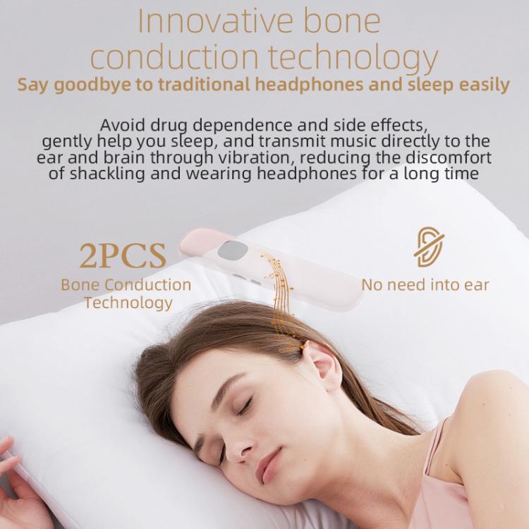 BLD07 Bone Conduction Bluetooth 5.4 Sleep Speaker(Pink) by bashfashion