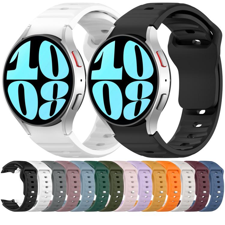For Samsung Galaxy Watch7 / 6 / 5 Kalebol Reverse Buckle Wave Pattern Silicone Strap(Starlight) by Kalebol