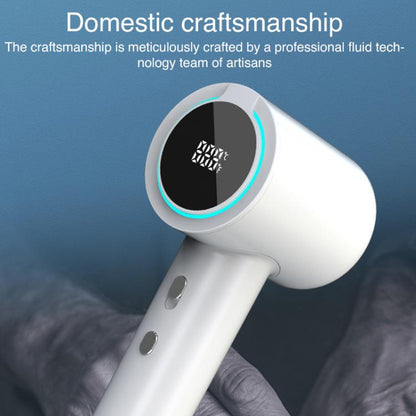 WG-F02 LED Digital Display High Speed Negative Ion Hair Dryer, US Plug(White) by bashfashion