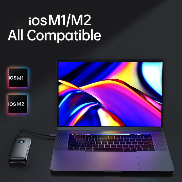 ORICO PW11-5P Type-C / USB-C 5-in-1 5Gbps Multifunction Docking Station(Silver) by ORICO