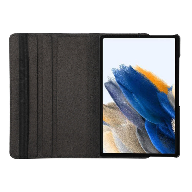 For Samsung Galaxy Tab A8 10.5 2021 X200/X205 ENKAY 360 Degree Rotation Litchi Leather Smart Case(Dark Blue) by ENKAY