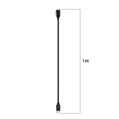 For Garmin Instinct 2X Solar Type-C Port Watch Charger With Data Transmission(Black) by bashfashion