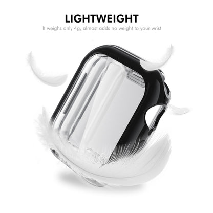 For Apple Watch Series 11 / 10 46mm ENKAY Hat-Prince Electroplated Soft TPU Case with Screen Film(Dark Blue) by ENKAY