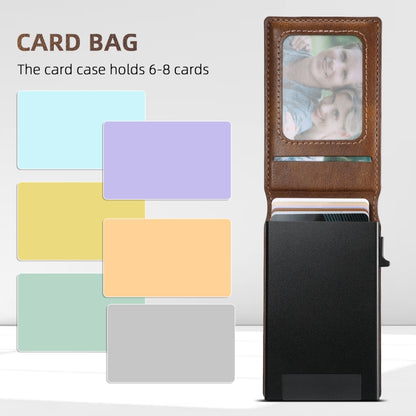 For Google Pixel 6 Suteni H19 Oil Wax 2-in-1 MagSafe Removable Card Box Back Phone Case(Brown) by Suteni