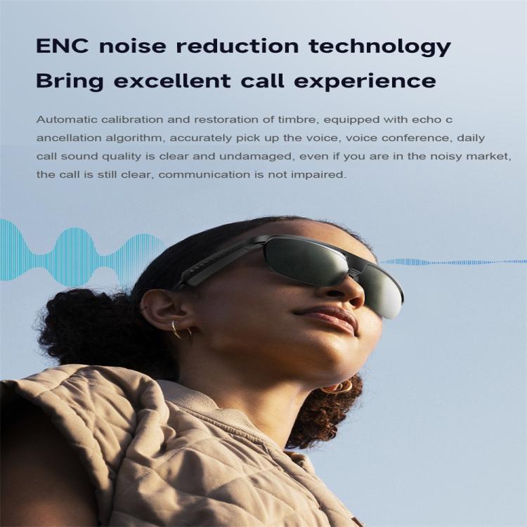 L01 Smart Glasses, Support AI Intelligent Translation / Bluetooth Call / Intelligent Noise Reduction(Pink) by bashfashion