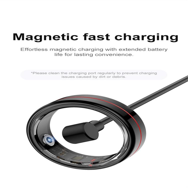 R04 SIZE 10 Smart Ring, Support Heart Rate / Blood Oxygen / Sleep Monitoring / Take Photos(Black) by bashfashion