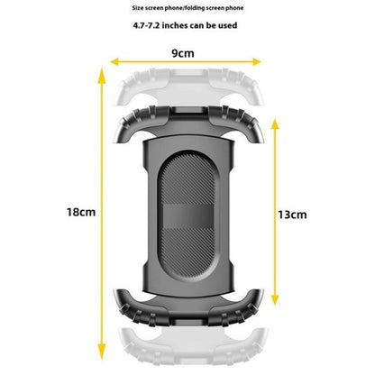Z012 360 Degree Rotation Motorcycle Bicycle Handlebar Rearview Mirror Phone Mount(Handlebar) by bashfashion