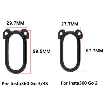 For Insta 360 Go 2 Solid Color Silicone Protective Case(Dark Blue) by bashfashion