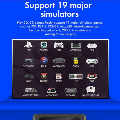 GD10 64G Built-In 30000+ Games Dual System Set-Top Box 3D Home 4K HD TV Game Console Box US Plug(White) by ANBERNIC