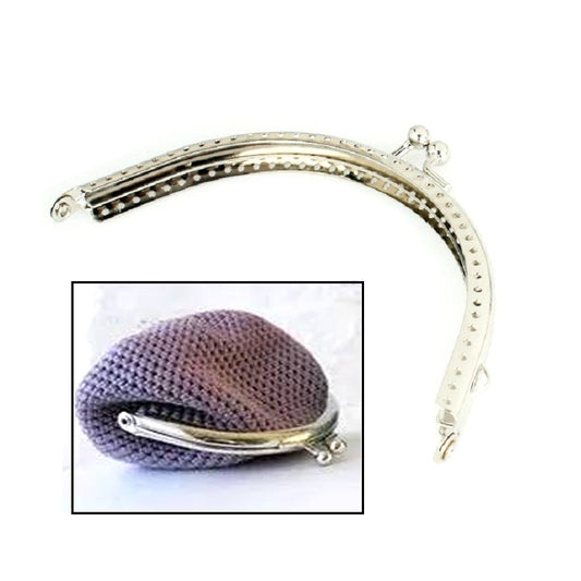 Handmade Vintage Embossed Square Semi-circular Coin Purse Handbag Handle, Specification:Round Medium by bashfashion