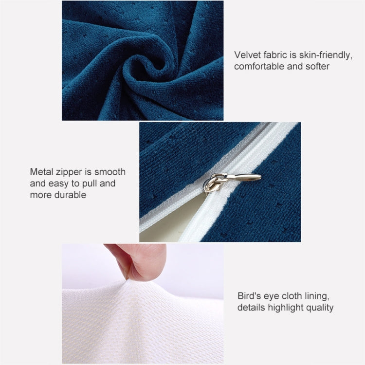 Butterfly Shape Memory Foam Snorked Pillow Slow Rebound Health Care Cervical Pillow, Dimensions: 62x34x12x6cm(Velvet Camel Color) by bashfashion