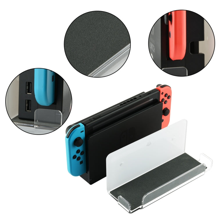 Game Console Wall Storage Bracket Game Console Accessories Storage Rack For Nintendo Switch(Transparent) by bashfashion