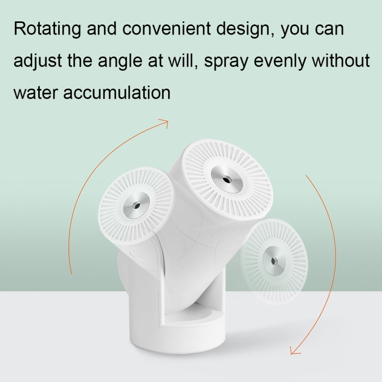 L09 USB Plug-in Rotating Colorful Night Light Humidifier(White) by bashfashion