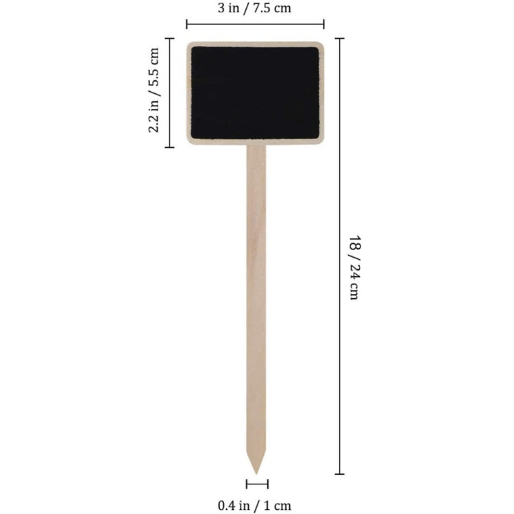 ZX507 10pcs Wooden Plug-in DIY Message Board Mini Plant Name Tags Desktop Display Board(18cm Length) by bashfashion